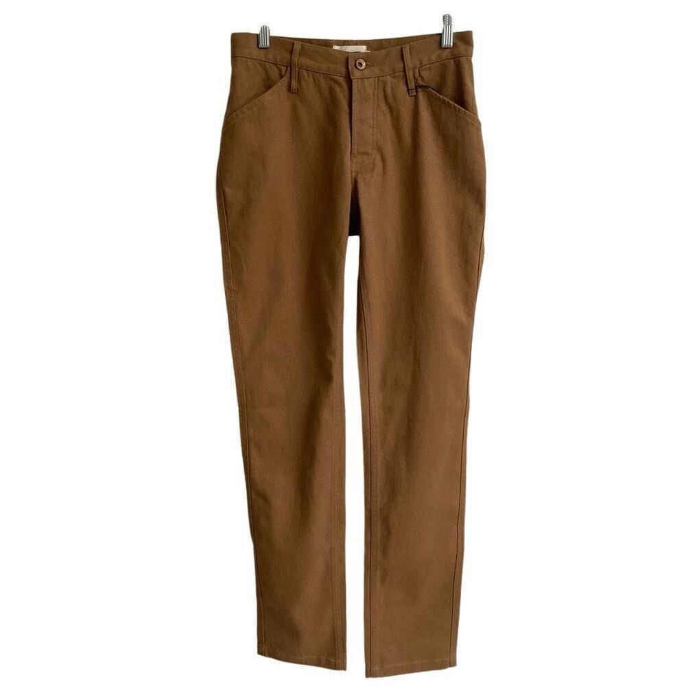 Taylor Stitch Camp Pants‎ men’s 28 in British Khaki Hemp Canvas Golden Brown
